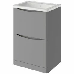 Elation Ome Dove Grey 600mm Floor Standing Vanity Unit 29801/421