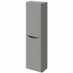 Elation Ome Matt Dove Grey Modern Wall Hung Tall Unit 29804/421