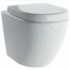 Elation White Modern Back To Wall Pan 6508
