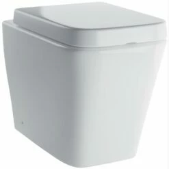 Elation White Modern Back To Wall Pan 6509