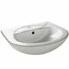 Elation White Traditional Standard Semi-Recessed Basin 829