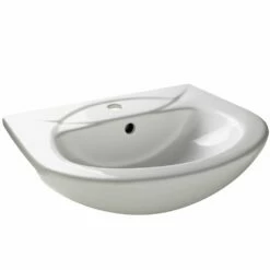 Elation White Traditional Standard Semi-Recessed Basin 829