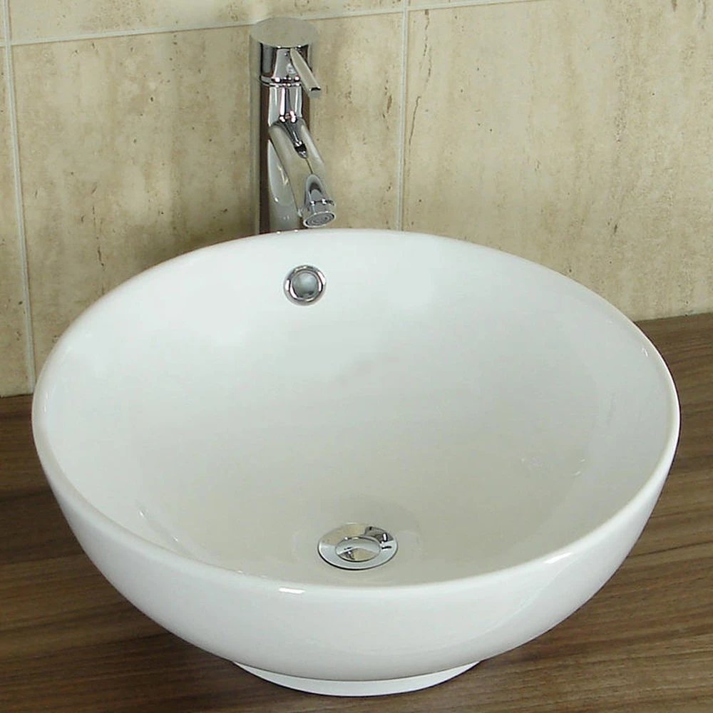 Europa Legacy 420x420 0th White Ceramic Counter Top Basin A19 1 Europa Legacy 420x420 0th White Ceramic Counter Top Basin A19