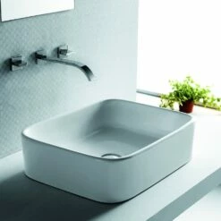 Europa Notus 480x370 0th White Ceramic Counter Top Basin A91