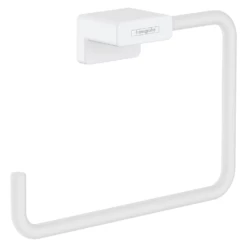 Hansgrohe AddStoris Matt White Wall Mounted Towel Ring