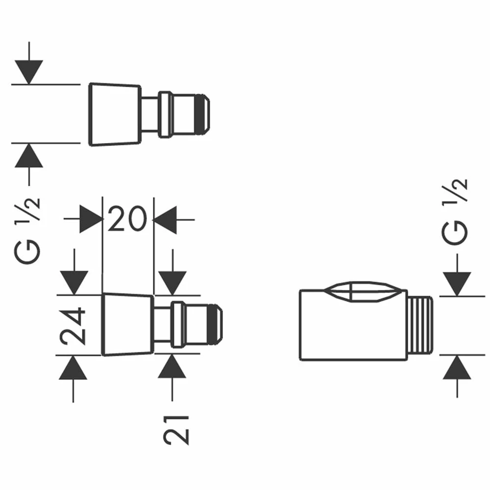 Hansgrohe Black Quick-Coupling Set 2 Hansgrohe Black Quick-Coupling Set - Image 2