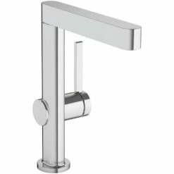 Hansgrohe Finoris Chrome Single Lever Basin Mixer Tap 230 With Push-Open Waste