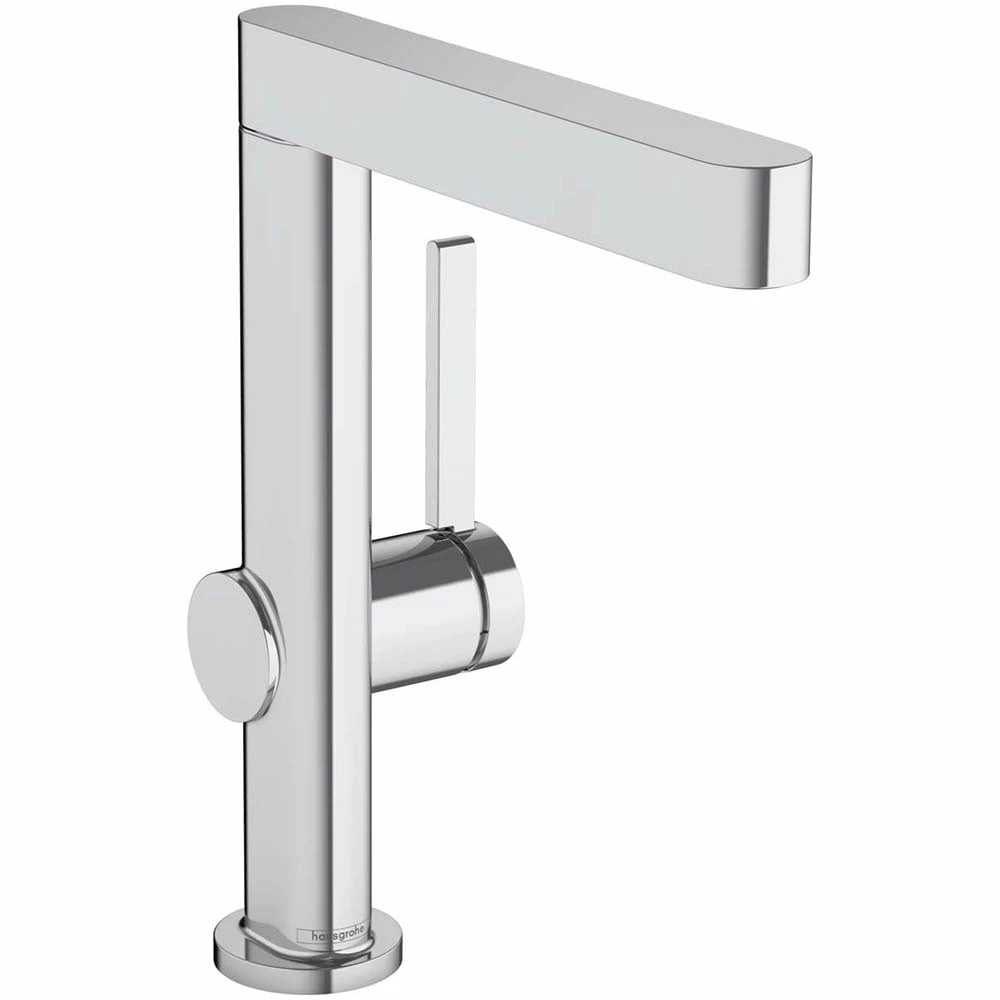Hansgrohe Finoris Chrome Single Lever Basin Mixer Tap 230 With Push-Open Waste 1 Hansgrohe Finoris Chrome Single Lever Basin Mixer Tap 230 With Push-Open Waste