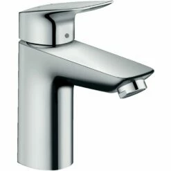 Hansgrohe Logis Chrome Single Lever Basin Mixer Tap 100 With Push-Open Waste