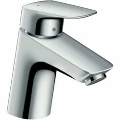 Hansgrohe Logis Chrome Single Lever Basin Mixer Tap 70 With Metal Pop-Up Waste