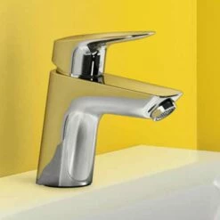 Hansgrohe Logis Chrome Single Lever Basin Mixer Tap 70 Without Waste