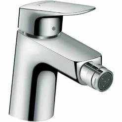 Hansgrohe Logis Chrome Single Lever Bidet Mixer Tap 70 With Metal Pop-Up Waste