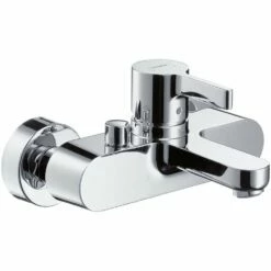 Hansgrohe Metris S Chrome Exposed Single Lever Manual Bath Mixer Tap