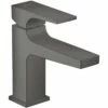 Hansgrohe Metropol Brushed Black Chrome Basin Mixer Tap 100 With Push-Open Waste