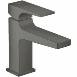 Hansgrohe Metropol Brushed Black Chrome Basin Mixer Tap 100 With Push-Open Waste