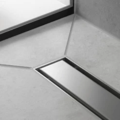 Hansgrohe RainDrain Match 900 White Adjustable Shower Drain Finish Set -HANSGROHE Shop hansgrohe raindrain match 900 white adjustable shower drain finish set p68928 292484 image