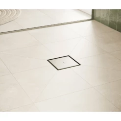 Hansgrohe RainDrain Point 150/150 Matt Black & Stainless Steel Complete Point Drain Set -HANSGROHE Shop hansgrohe raindrain point 150 150 matt black stainless steel complete point drain set p69192 292389 image