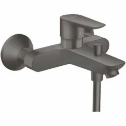 Hansgrohe Talis E Brushed Black Chrome Single Lever Manual Bath Shower Mixer Tap