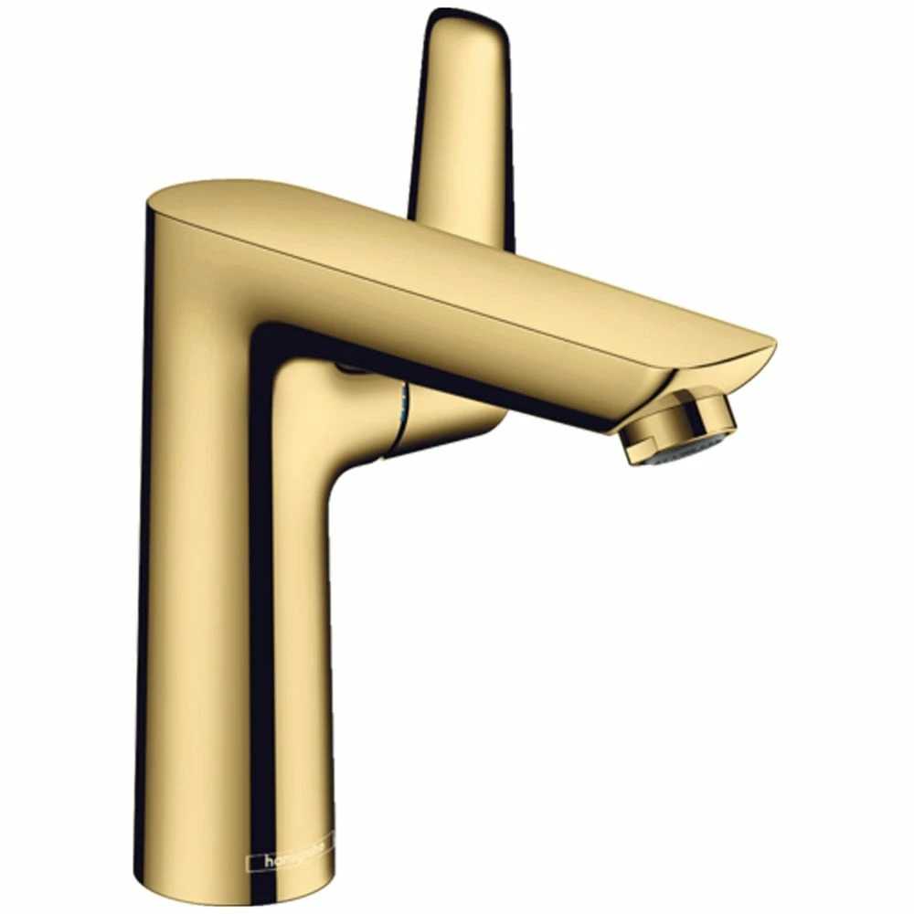 Hansgrohe Talis E Polished Gold-Optic Basin Mixer Tap 150 With Pop-Up Waste 1 Hansgrohe Talis E Polished Gold-Optic Basin Mixer Tap 150 With Pop-Up Waste