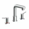 Hansgrohe Talis S Chrome 3-hole Rim-Mounted Bath Mixer Tap