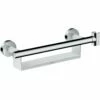 Hansgrohe Unica White/Chrome Comfort Grab Rail With Shelf And Shower Holder