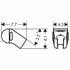 Hansgrohe WallStoris Matt Black Push Slider -HANSGROHE Shop hansgrohe wallstoris matt black push slider p46782 221104 image