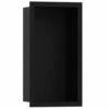 Hansgrohe XtraStoris Individual Matt Black 300x150mm Wall Niche & Design Frame