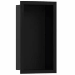 Hansgrohe XtraStoris Individual Matt Black 300x150mm Wall Niche & Design Frame