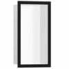 Hansgrohe XtraStoris Individual Matt Black 300x150mm Wall Niche & Frame