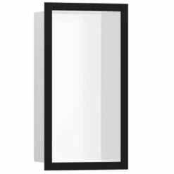 Hansgrohe XtraStoris Individual Matt Black 300x150mm Wall Niche & Frame