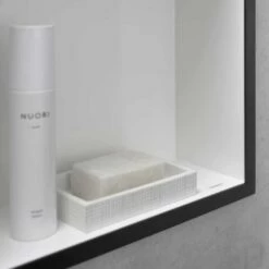 Hansgrohe XtraStoris Individual Matt Black 300x150mm Wall Niche & Frame -HANSGROHE Shop hansgrohe xtrastoris individual matt black 300x150mm wall niche frame p46822 221183 image