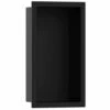 Hansgrohe XtraStoris Original Matt Black 300x150mm Wall Niche With Integrated Frame
