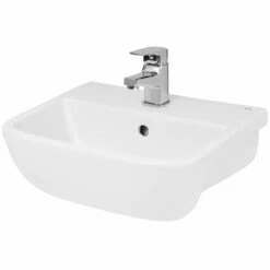Hudson Reed Aria 420x345 1th White Semi Recessed Basin - SRB004
