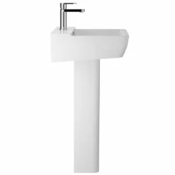 Hudson Reed Arlo 550x420 1th White Basin & Full Pedestal - CPC025 -HANSGROHE Shop hudson reed arlo 550x420 1th white basin full pedestal cpc025 p30909 150208 image