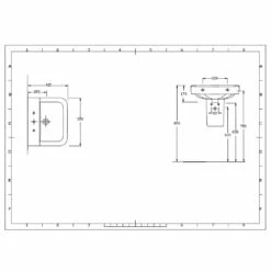 Hudson Reed Arlo 550x420 1th White Basin & Semi Pedestal - CPC026 5 Hudson Reed Arlo 550x420 1th White Basin & Semi Pedestal - CPC026 -HANSGROHE Shop hudson reed arlo 550x420 1th white basin semi pedestal cpc026 p30910 150213 image