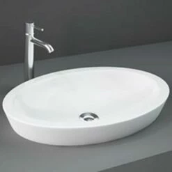 Hudson Reed Arlo 580x365 1th White Basin & Full Pedestal