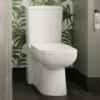Hudson Reed Arlo White Close Coupled Compact Flush Toilet & Soft Close Seat - CPC027