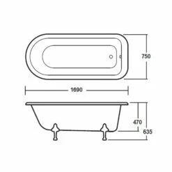 Hudson Reed Barnsbury 1700mm Single Ended Freestanding Bath & Corbel Leg Set 11 Hudson Reed Barnsbury 1700mm Single Ended Freestanding Bath & Corbel Leg Set -HANSGROHE Shop hudson reed barnsbury 1700mm single ended freestanding bath corbel leg set p30174 146800 image