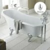Hudson Reed Brockley 1700mm Single Ended Freestanding Bath & Deacon Leg Set