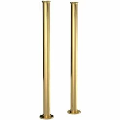 Hudson Reed Brushed Brass Standpipes For Freestanding Bath DA811
