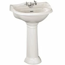 Hudson Reed Chancery 500x380 1th White Basin & Pedestal CRT007