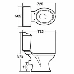 Hudson Reed Chancery White Close Coupled Toilet Pan, Cistern & Seat -HANSGROHE Shop hudson reed chancery white close coupled toilet pan cistern seat p31003 150500 image