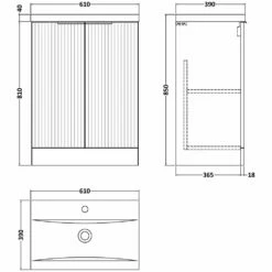 Hudson Reed Fluted Satin White 600mm Floor Standing 2-Door Vanity Unit & Basin 1 -HANSGROHE Shop hudson reed fluted satin white 600mm floor standing 2 door vanity unit basin 1 p60761 264286 image