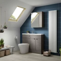 Hudson Reed Fusion Anthracite Woodgrain 1200mm WC, Cabinet & Basin Unit CBI508 -HANSGROHE Shop hudson reed fusion anthracite woodgrain 1200mm wc cabinet basin unit cbi508 p30046 195157 image