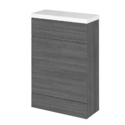 Hudson Reed Fusion Anthracite Woodgrain 600mm Back To Wall WC Toilet Unit CBI519