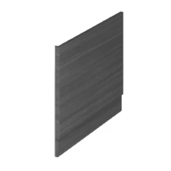 Hudson Reed Fusion Anthracite Woodgrain 700mm Bath End Panel & Plinth - OFF570