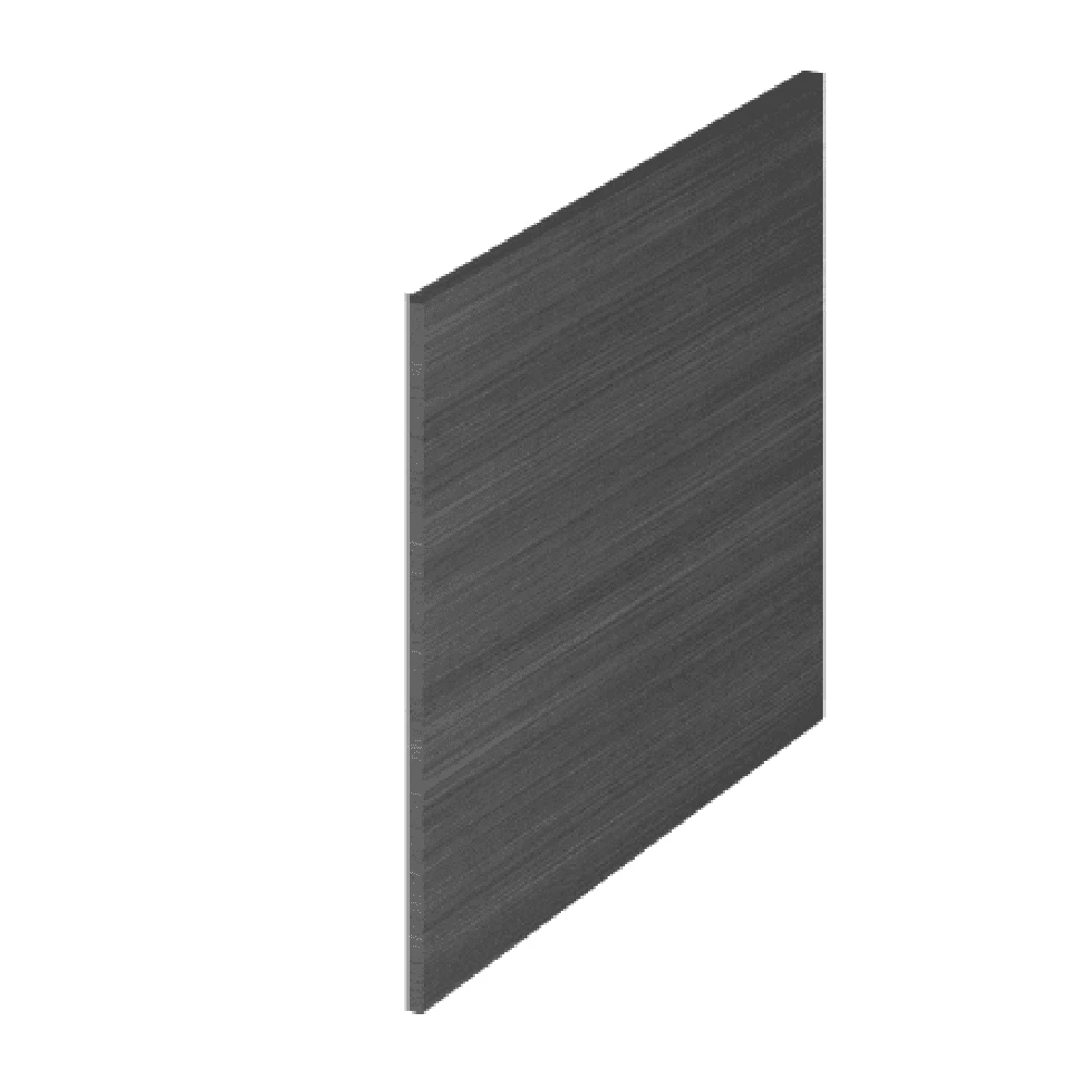 Hudson Reed Fusion Anthracite Woodgrain 700mm Shower Bath End Panel - OFF579 1 Hudson Reed Fusion Anthracite Woodgrain 700mm Shower Bath End Panel - OFF579