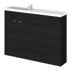 Hudson Reed Fusion Charcoal Black 1200mm Basin & WC Compact Unit CBI608