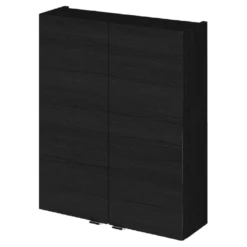 Hudson Reed Fusion Charcoal Black 500mm Storage Cabinet Wall Unit - OFF655