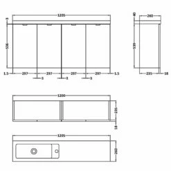 Hudson Reed Fusion Gloss Grey 1200mm Wall Hung Vanity Unit & Basin CBI935 5 Hudson Reed Fusion Gloss Grey 1200mm Wall Hung Vanity Unit & Basin CBI935 -HANSGROHE Shop hudson reed fusion gloss grey 1200mm wall hung vanity unit basin cbi935 p33082 161628 image